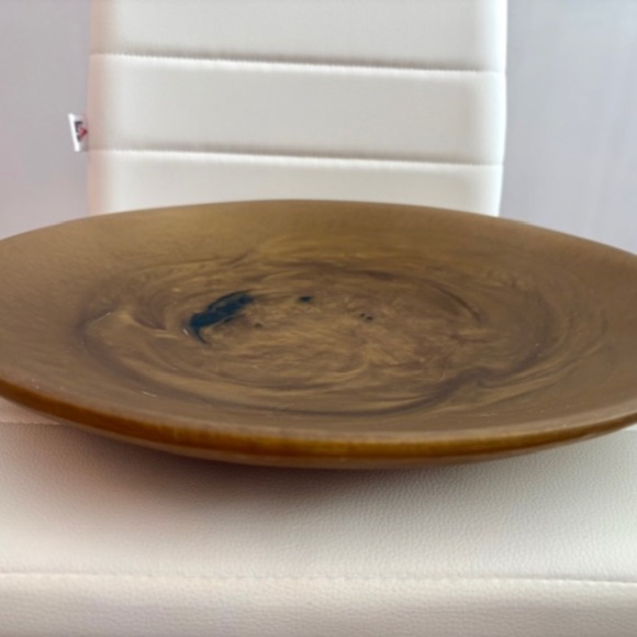 Artisan Tan Fiber Art Bowl - Picture 3 of 5